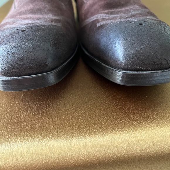 NWOT Prada Men’s Distressed Suede Slip on Loafers 11